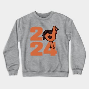 Cute Turkey Thanksgiving 2024 Crewneck Sweatshirt